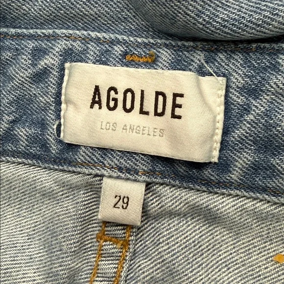 AGOLDE Lettuce Waistband Reworked High Rise Fitted 90s Jeans - Picture 6 of 15